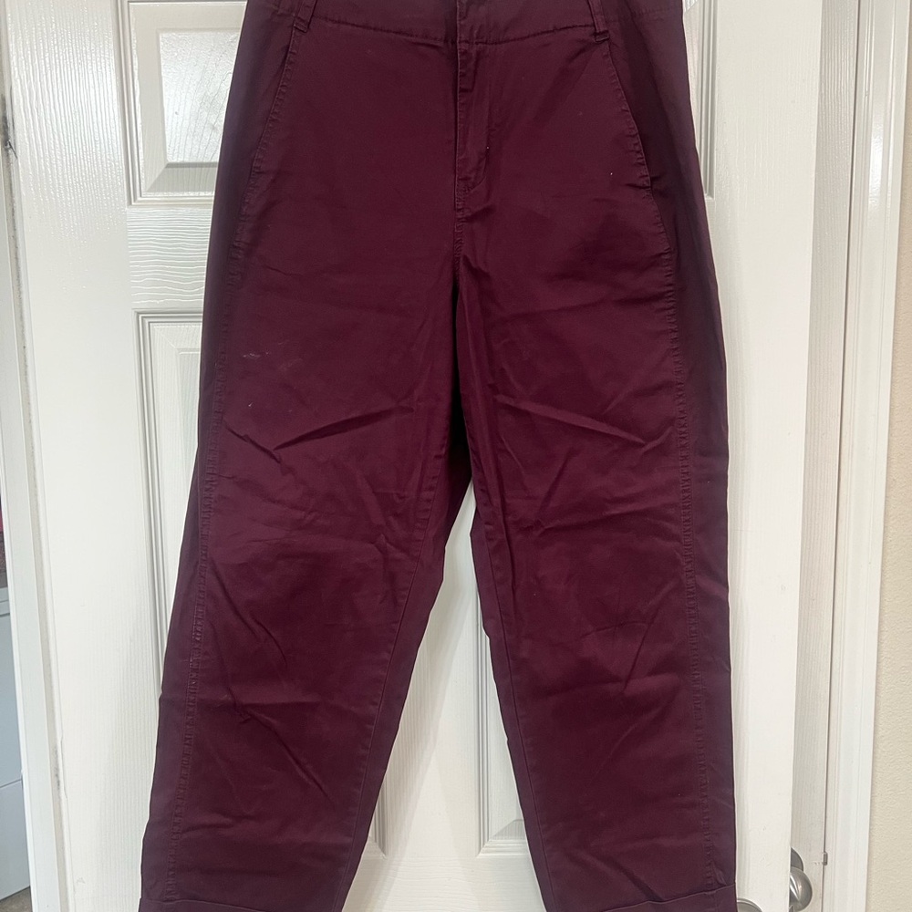 Deep Maroon Pants